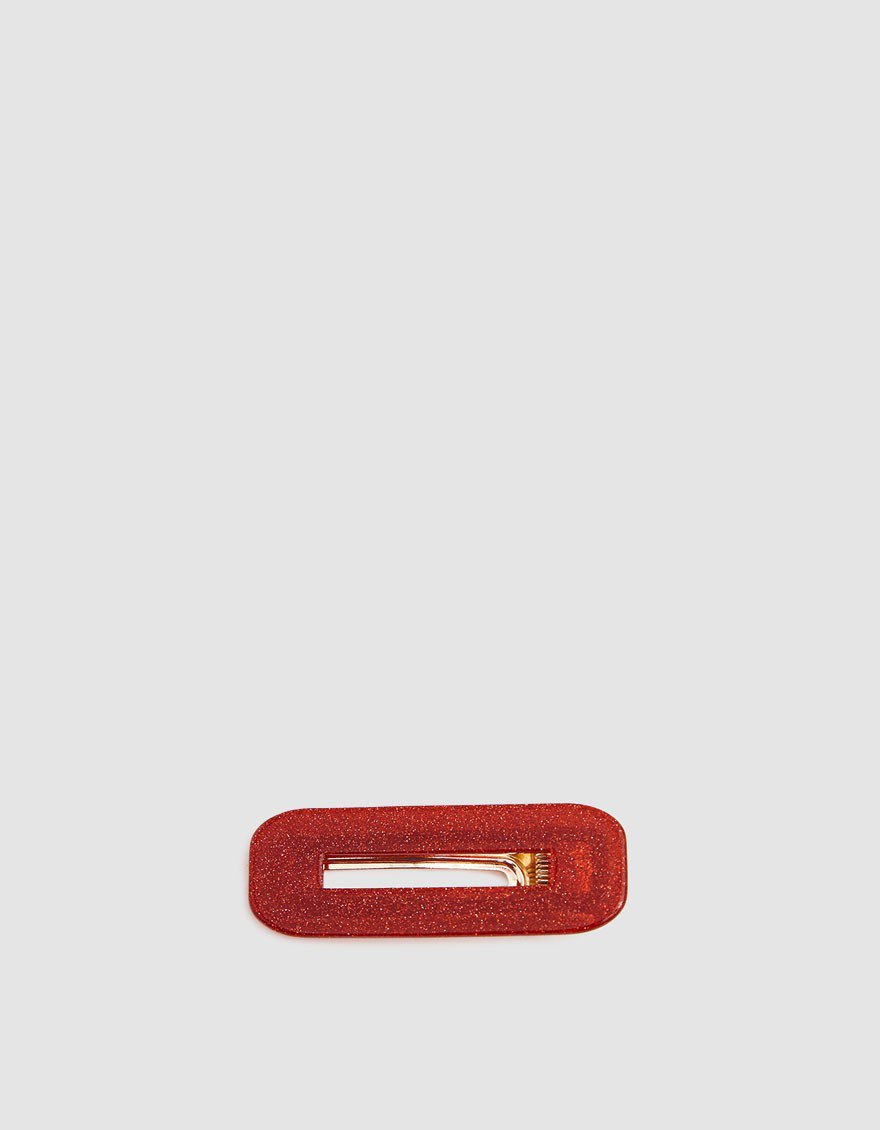 Rene Hair Clip in Red Glitter