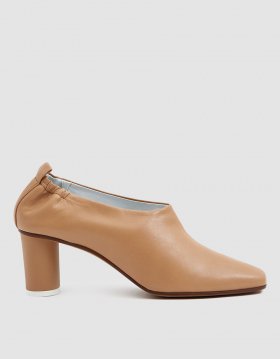 Micol Leather Pump in Camel
