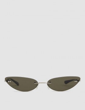 #01 Grey Rimless Sunglasses