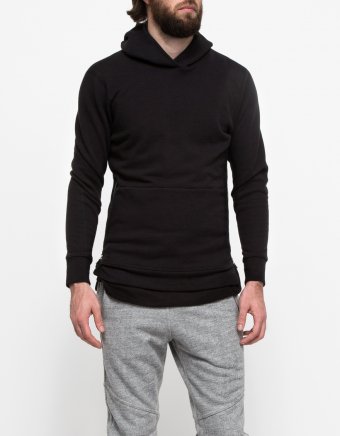 Hooded Villain Sweatshirt in Black