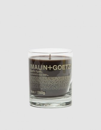 Natural Wax Candle in Dark Rum