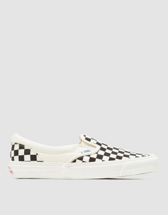 OG Classic Slip-On LX Sneaker in Black / White Check