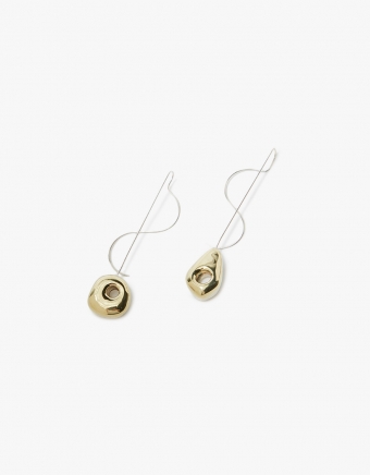 Two Tone Hepworth Drop Earrings
