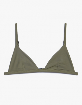 Petite Triangle Top in Olive