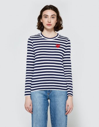Play Striped T-Shirt in Navy