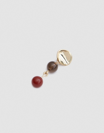 Single Sina Bis Bronze Drop Earring