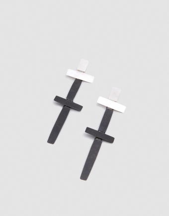 Night Cross Earrings