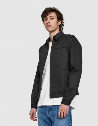 Lined Ranger Jacket in Black Herringbone