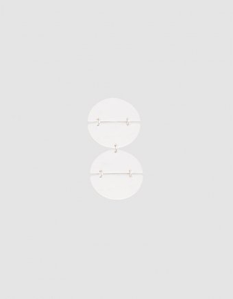 Single XL Hinged Disk Earring