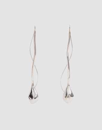 Silver Seapod Earrings