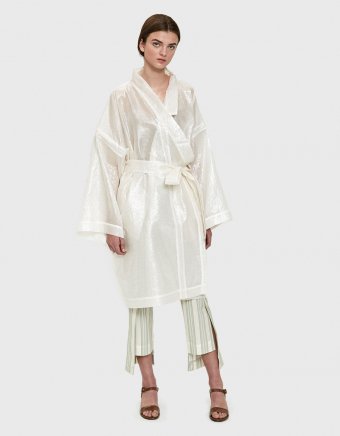 Tokyo Kimono in White Lurex