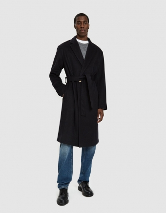 Belted Wool Overcoat