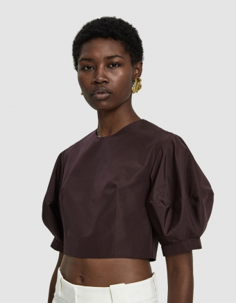 Garden Balloon-Sleeve Top