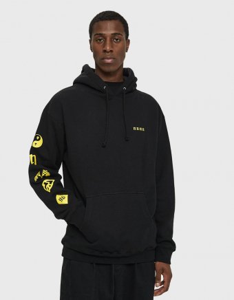 Ouroboros Pullover Hoodie in Black