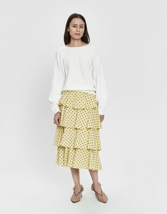 Scarlet Polka Dot Skirt