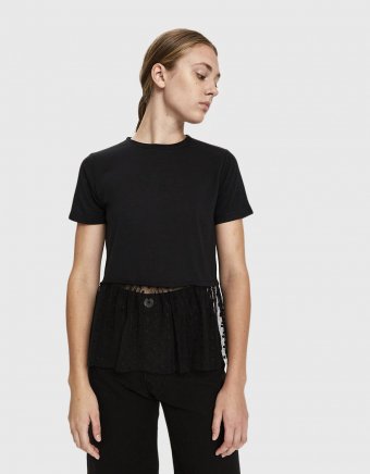 Zena Mesh Hem Tee