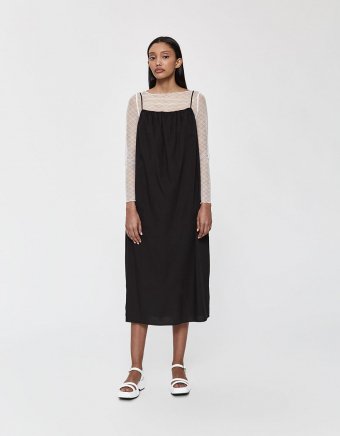 Strappy Shirring Dress
