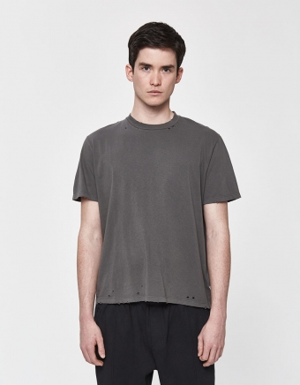 S/S New Box Workshop T-Shirt in Trash Olive