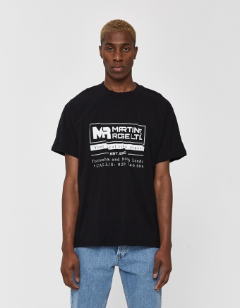 S/S Wobbly Tee in Black