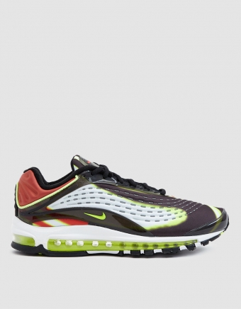 Air Max Deluxe Sneaker in Black/Volt