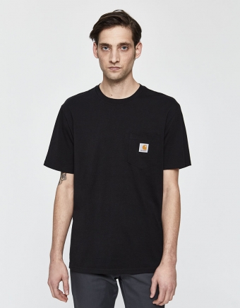 S/S Pocket T-Shirt in Black