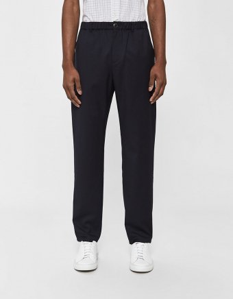 Elasticated Wide Trouser in Midnight