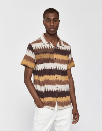 Malick Button Up Shirt in Brown