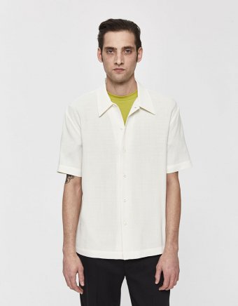 Suneham Crepe Shirt in Off White
