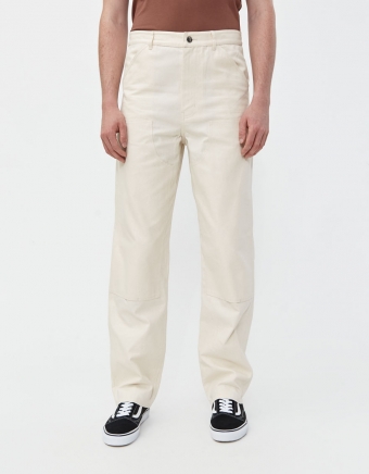 Hart Canvas Carpenter Pant in Off White