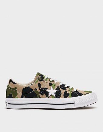 One Star Ox Archive Print Sneaker in Candied Ginger