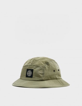 Nylon Metal Ripstop Bucket Hat in Yellow