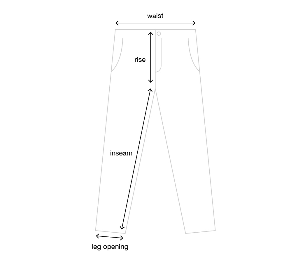 Men's Pants Measurement Guide Men's Pants Measurement Guide